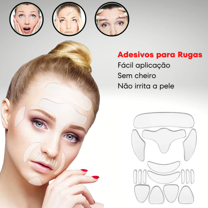 Adesivo para Rugas | Kit com 16 adesivos