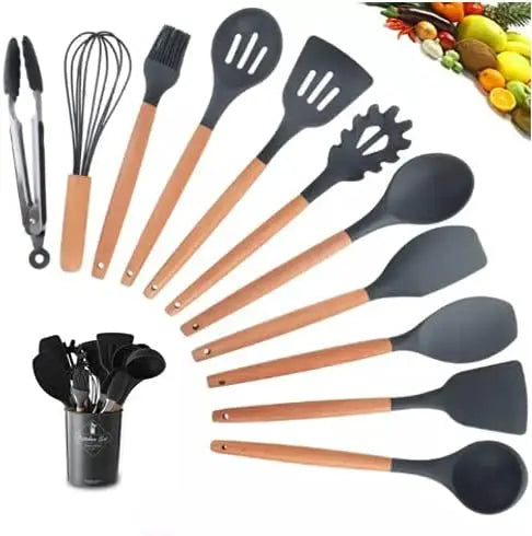 Jogo Kit C/12 Peças Utensílios De Cozinha