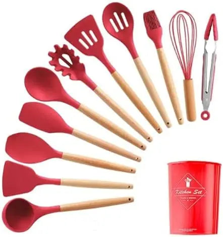 Jogo Kit C/12 Peças Utensílios De Cozinha